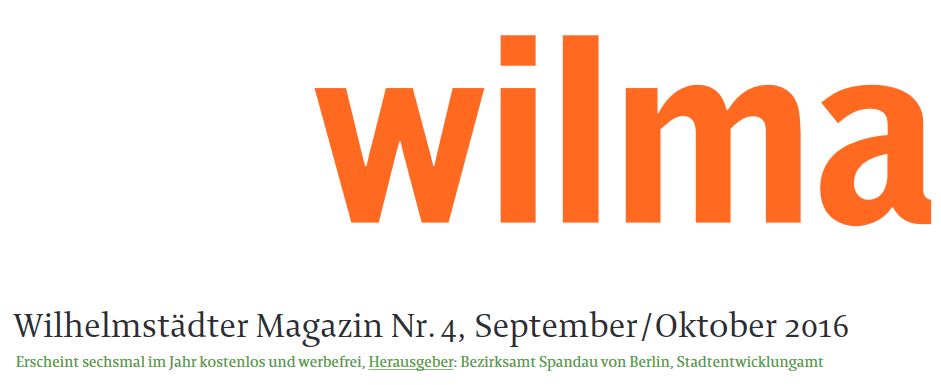 Wilhelmstädter Magazin Nr. 4, September / Oktober 2016